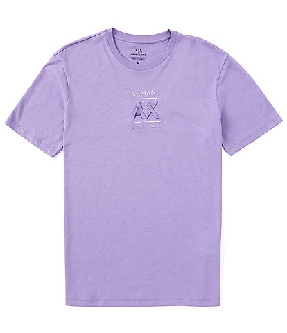 Armani Exchange Shiny Logo Short Sleeve T-Shirt