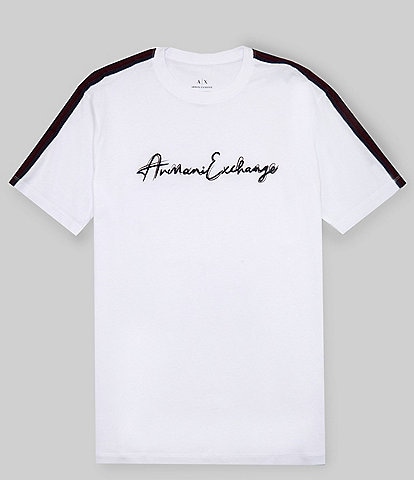 Armani Exchange Signature Logo Short Sleeve T-Shirt