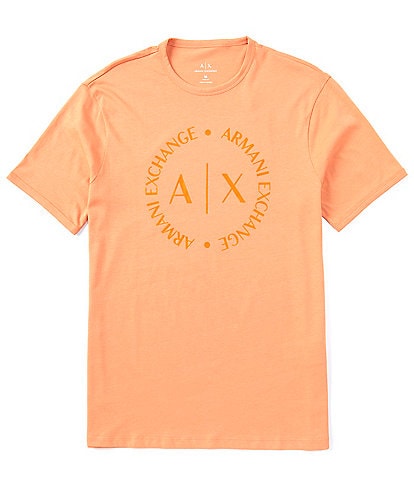 Armani Exchange Slim-Fit Circle Logo Short Sleeve T-Shirt