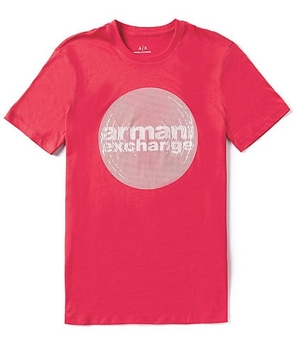 Armani Exchange Slim Fit Circle Logo Short Sleeve T-Shirt