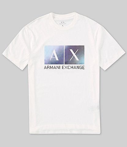 Armani Exchange Iridescent Box Logo Short Sleeve T-Shirt