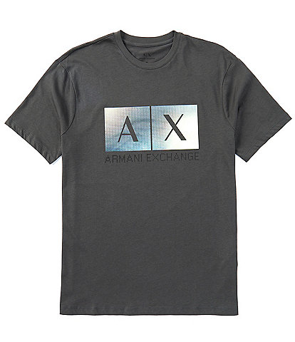 Armani Exchange Iridescent Box Logo Short Sleeve T-Shirt