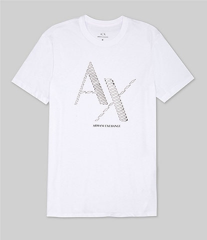 Armani Exchange Slim Fit Metallic Logo Short Sleeve T-Shirt
