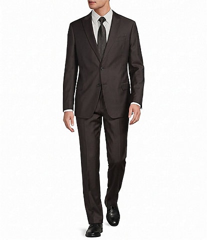 Armani Exchange Slim Fit Peak Lapel Solid 2-Piece Suit