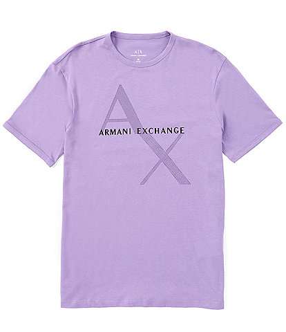 Armani Exchange Slim-Fit Quilted Logo Short Sleeve T-Shirt