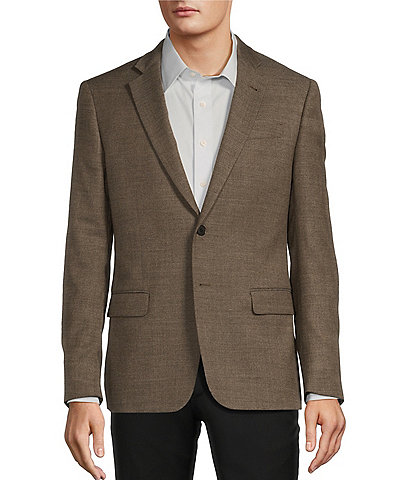 Armani Exchange Slim Fit Textured Solid Pattern Sport Coat