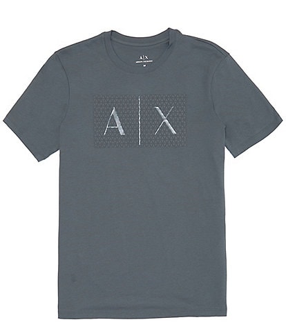Armani Exchange Slim-Fit Triangulation Short Sleeve T-Shirt