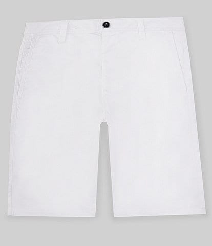 Armani Exchange Solid Twill 8" Inseam Stretch Shorts