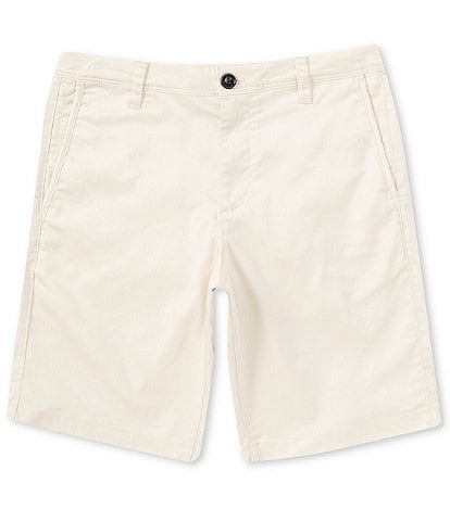 Armani Exchange Solid Twill 8" Inseam Stretch Shorts