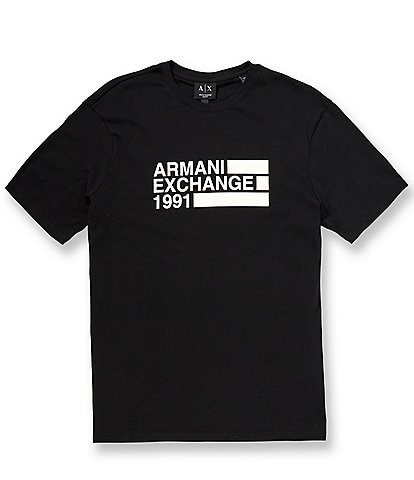Armani Exchange Stripe Box Short Sleeve T-Shirt