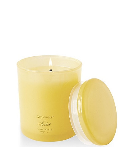 Aromatique Sorbet Foundry Glass Candle with Lid, 10 oz.
