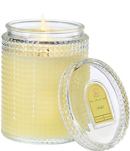 Aromatique Sorbet Textured Glass Candle with Lid, 15-oz.