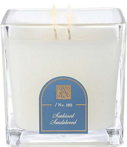 Aromatique Sunkissed Sandalwood Cube Glass Candle