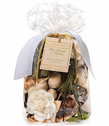 Aromatique White Amaryllis and Rosemary Large Decorative Home Fragrance Bag