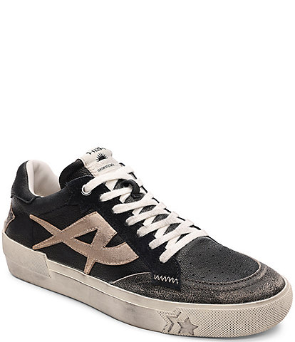 ASH Moonlight Distressed Leather Lace-Up Sneakers