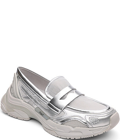 ASH Romie Metallic Mesh Penny Loafer Sneakers