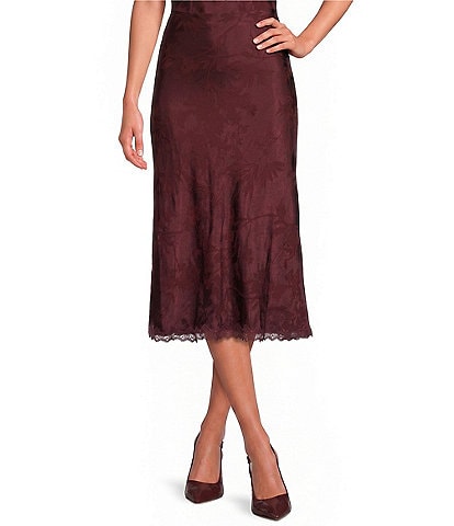 ASTR The Label Windey Floral Satin Coordinating Midi Skirt