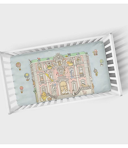 Atelier Choux Paris Organic Cotton Baby Monceau Mansion Fitted Crib Sheets