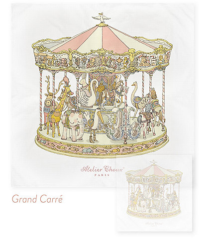 Atelier Choux Paris Carousel Grande Carre Blanket