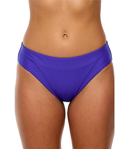 Next by Athena Good Karma Shoreside Solid Midrise Retro Hipster Swim Bottom