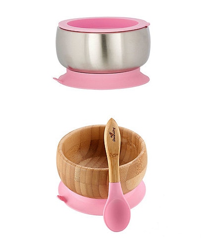 Avanchy Baby/Toddler Sustainable Essentials Bowl/Spoon Feeding Set