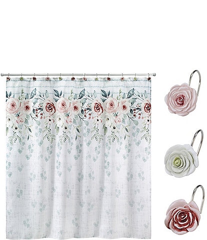 Avanti Linens 13-Piece Spring Garden Shower Curtain And Hook Set