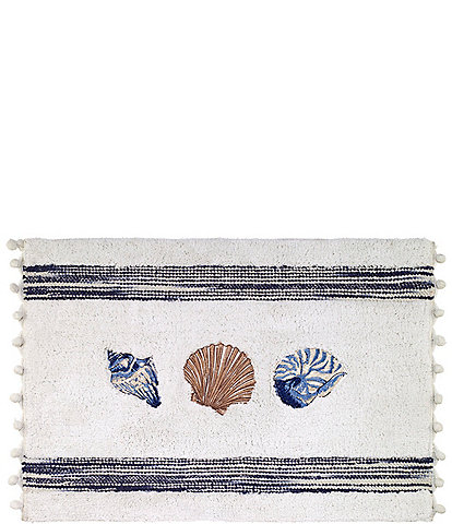 Avanti Linens Blue Lagoon Embroidered Bath Rug