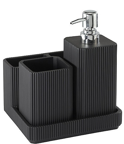 Avanti Linens Chelsea Ribbed 3-Piece Bath Accessory Set