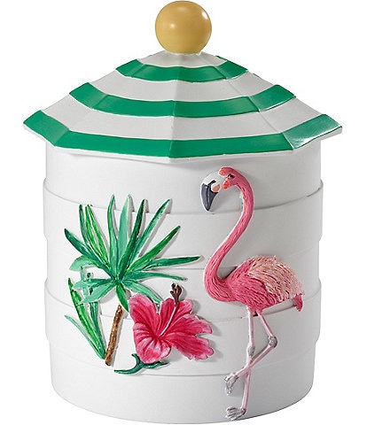 Avanti Linens Flamingo Paradise Covered Jar