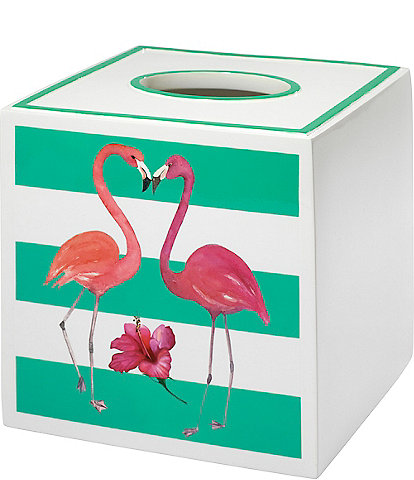Avanti Linens Flamingo Paradise Tissue Box Cover