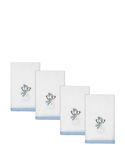 Avanti Linens Frosty Friends Collection Embroidered Cotton Bath Towel Set