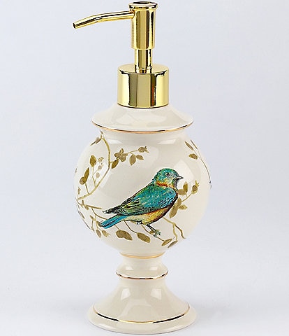 Avanti Linens Gilded Birds Lotion Bottle