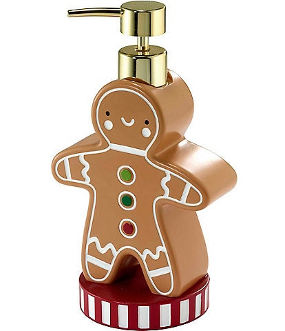 Avanti Linens Holiday Collection Figural Gingerbread Man Dispenser
