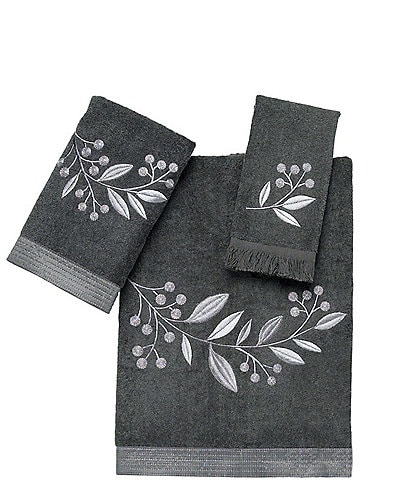 Avanti Linens Madison Embroidered Cotton 3-Piece Bath Towel Set