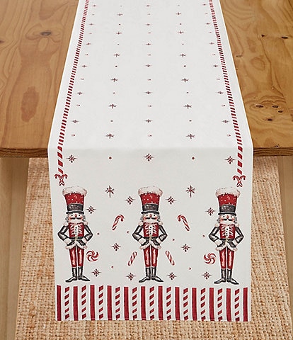 Avanti Linens Nutcracker Candy Collection Runner, 72#double;
