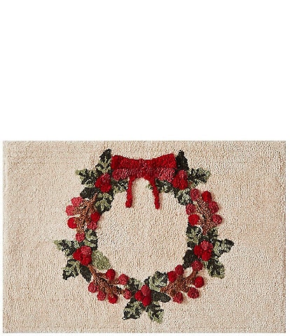 Avanti Linens Patchwork Plaid Decorative Holiday Bath Rug