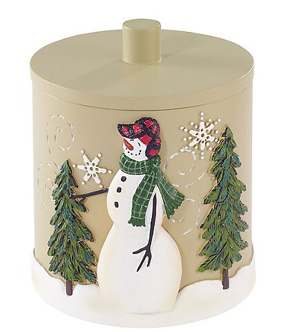 Avanti Linens Snowmen Gathering Collection Covered Jar