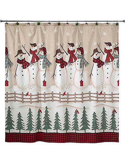 Avanti Linens Snowmen Gathering Shower Curtain