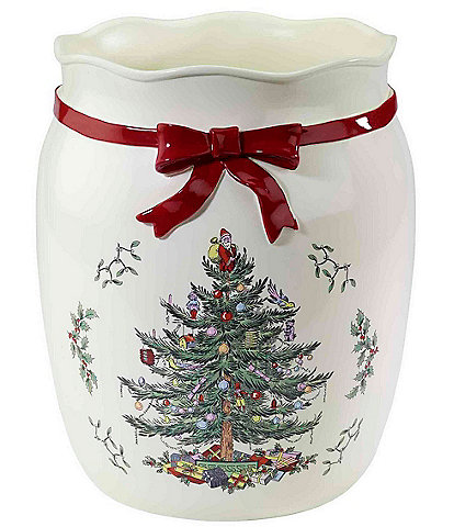 Avanti Linens Spode Christmas Tree® Collection Scalloped Edge Wastebasket