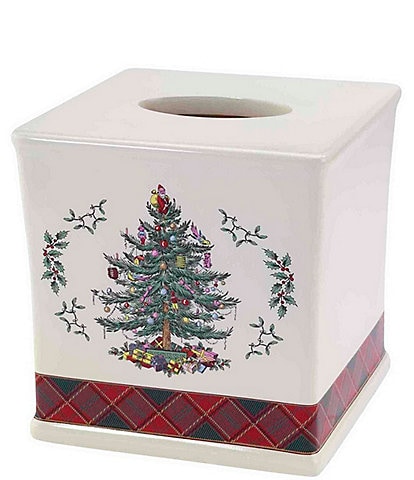 Avanti Linens Spode Christmas Tree® Tartan Tissue Box Cover
