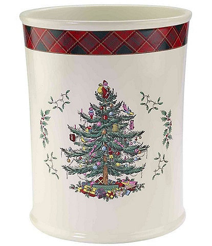 Avanti Linens Spode Christmas Tree® Tartan Wastebasket