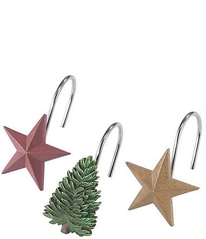 Avanti Linens Tree Decorative Shower Curtain Hook Set