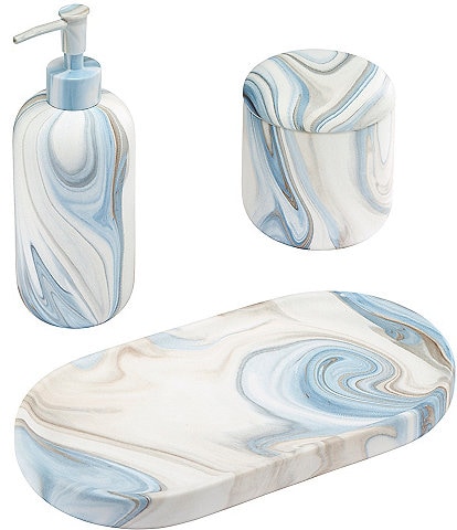 Avanti Linens Waves Collection 3-Piece Vanity Bath Accessory Set