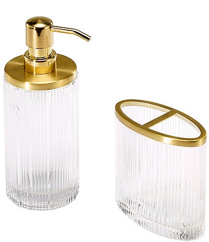 Avanti Linens x Nicole Miller Louise Collection 2-Piece Bath Accessory Set