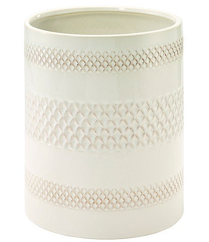 Avanti Linens x Nicole Miller Lyra Ceramic Wastebasket
