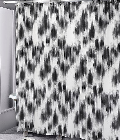 Avanti Linens x Nicole Miller Sydney Shower Curtain & Hooks Set