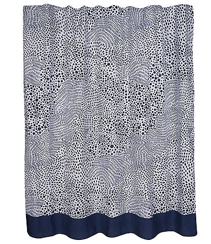Avanti Liners Indigo Cover Printed Coastal Shower Curtain