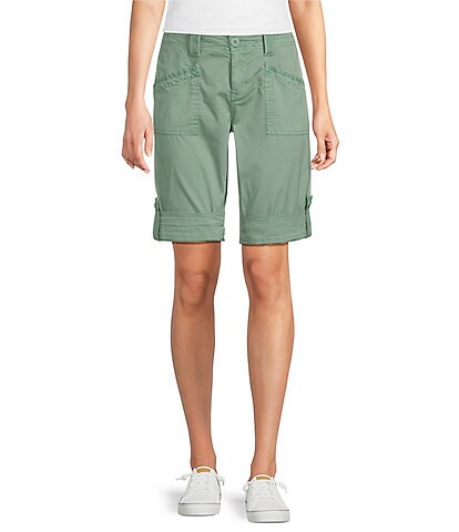 Aventura Arden V2 Organic Cotton Blend Twill Solid Bermuda Shorts