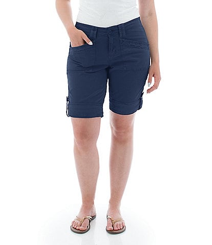 Aventura Arden V2 Organic Cotton Blend Twill Solid Bermuda Shorts