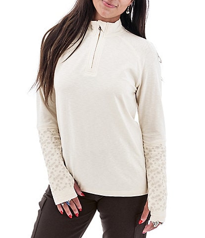 Aventura McIntyre Stretch 1/4 Zip Embroidered Pullover